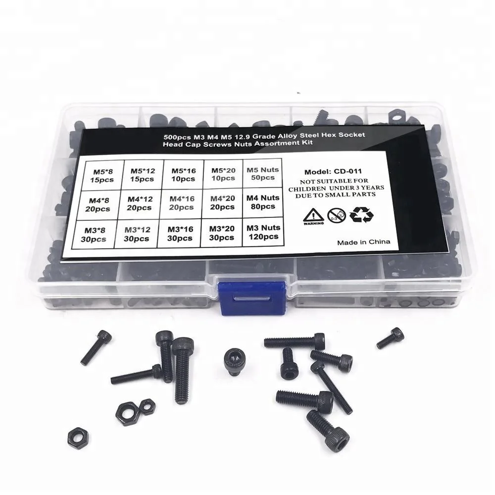 
Socket Cap hex head bolt nuts storage box screws,Screw Kit 