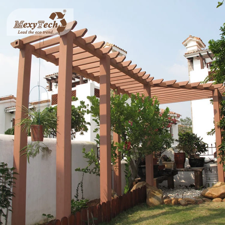 MexyTech современный небольшой backyards винограда павильон wpc деревянный патио беседки
