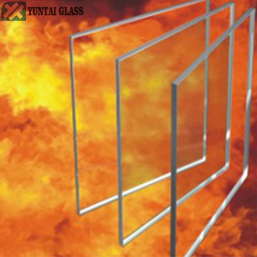 toughened 90 minutes fire rated glass for building window door