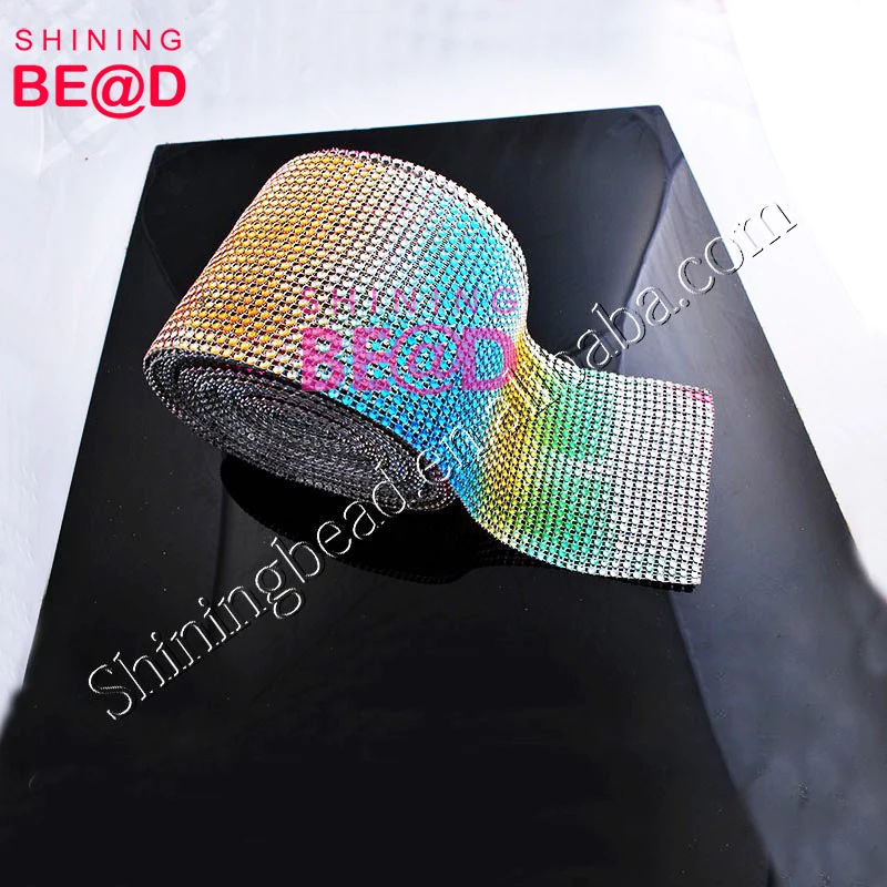 Высококачественная пришивная пластиковая сетчатая отделка без горного хрусталя для обуви