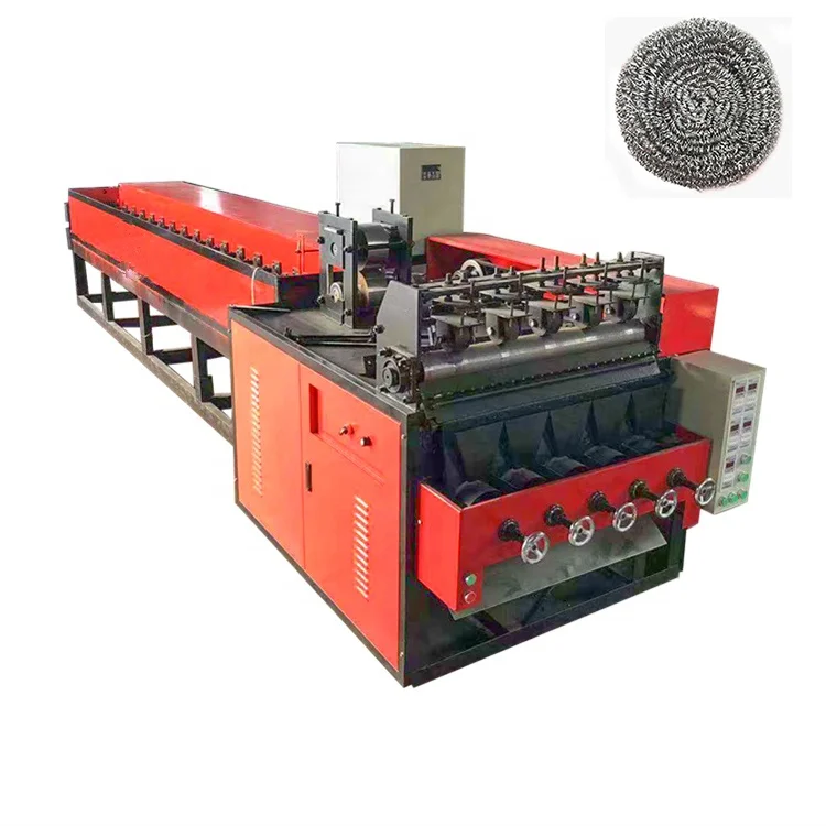 2019 kitchen stainless steel scrubber scourer making machine