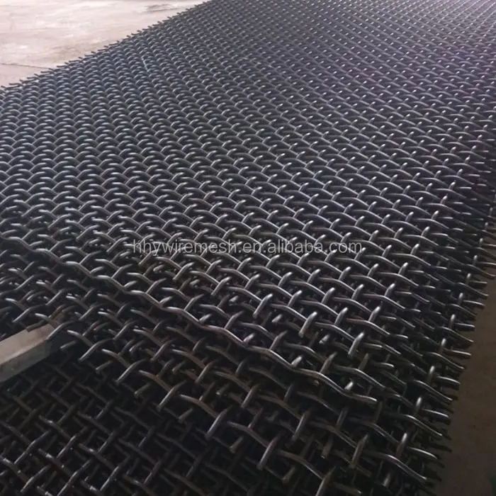 
45# high carbon steel woven screen vibration screen mesh stone crusher screen 