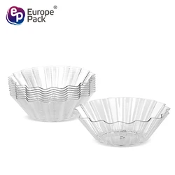 Shantou manufacturer direct disposable 4.2ml clear PS flower shape dish