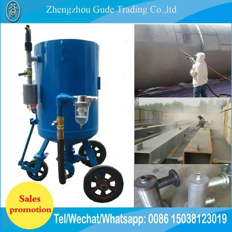 Heavy Duty Portable Sand Shot Blasting Pot Equipment In Abrator