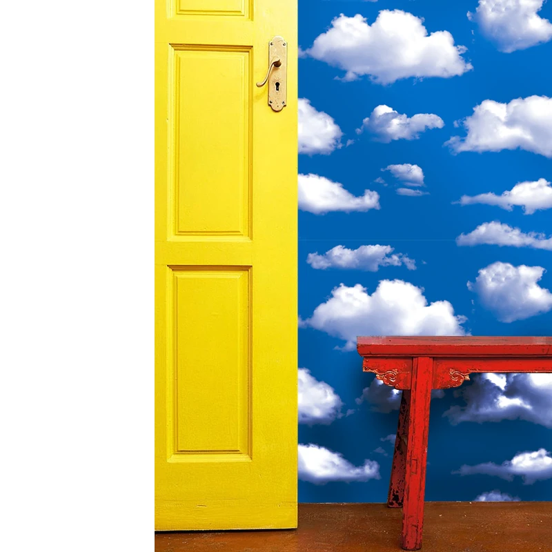 YIYAO Protective wall paper self adhesive 3d blue sky wall paper