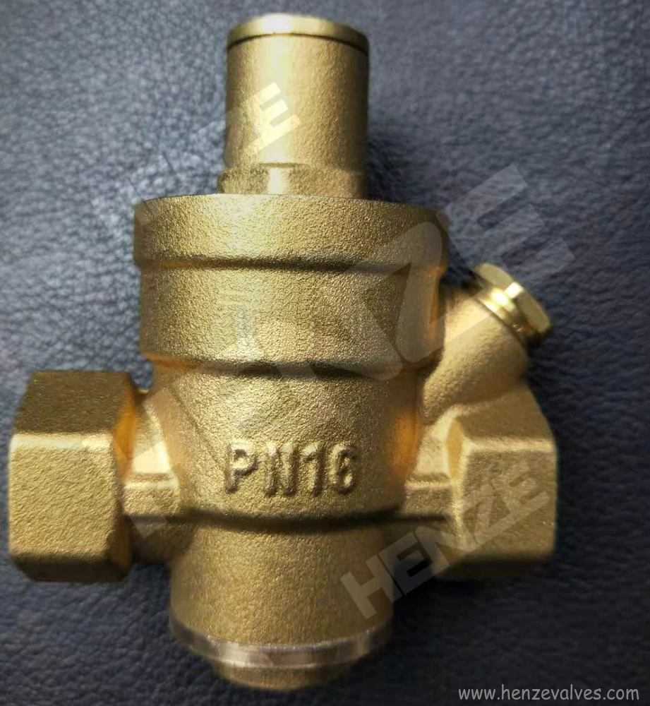 Bronze Pressure Reducing Valve With Gauge