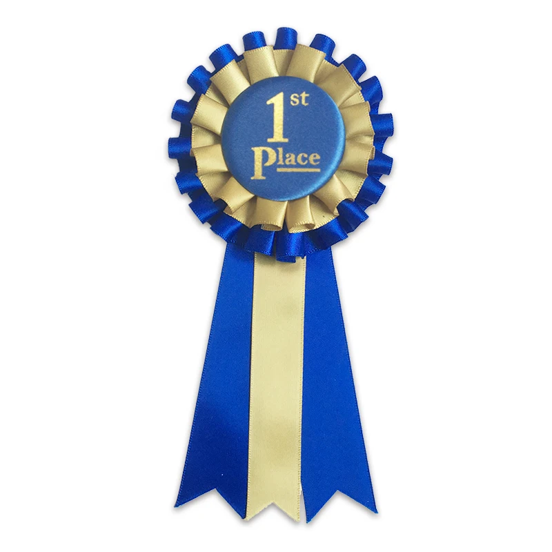 Ceremonies Events Award Ribbons Rosette Place 1st 2nd 3rd Premium Set Multipurpose
