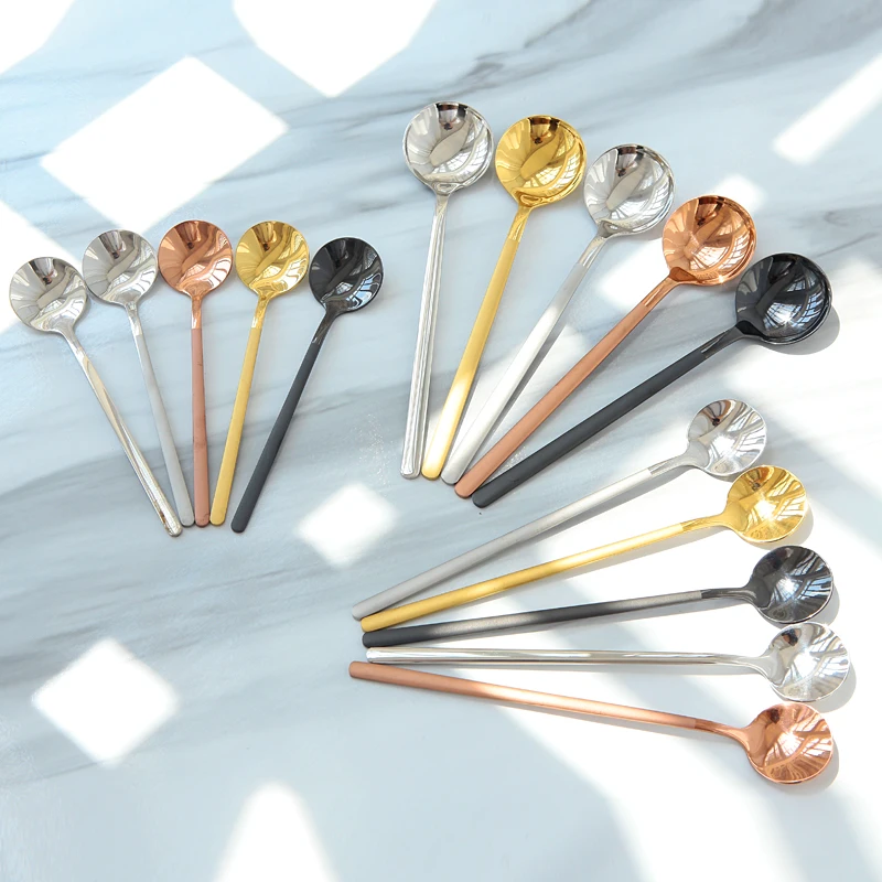 Creative Coffee Spoon Stirring Small Round Spoon wholesale Children Spoon