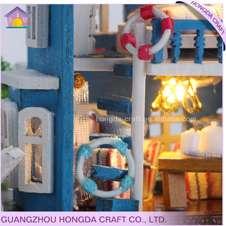 Hongda Handmade Glass Ball Diy Dollhouse Home Decor Accessories Model Miniature House Pendant