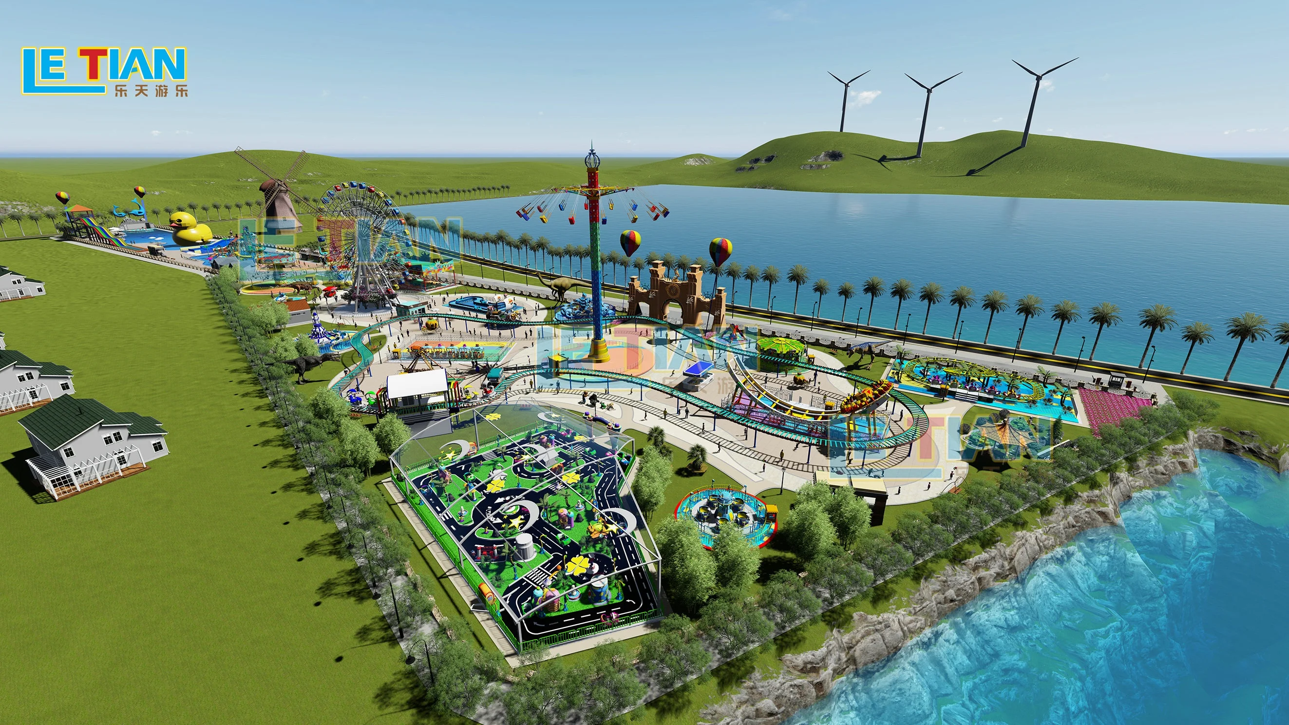 Professional and Practical Playground Planning and Design  Park Planning and Design for Sale