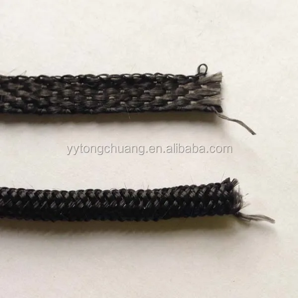 Refactory heat resistance glass fiber door sealing rope for wood/pellet stove door seal