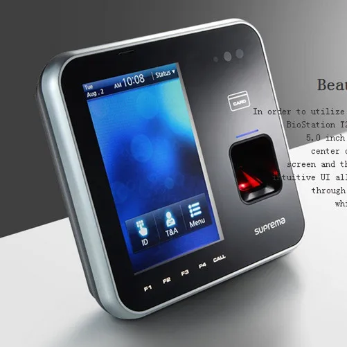 Suprema Fingerprint Access Control BioStation T2 with Payroll System