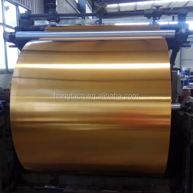 Gold Silver PET Metallized Laminated Paperboard for