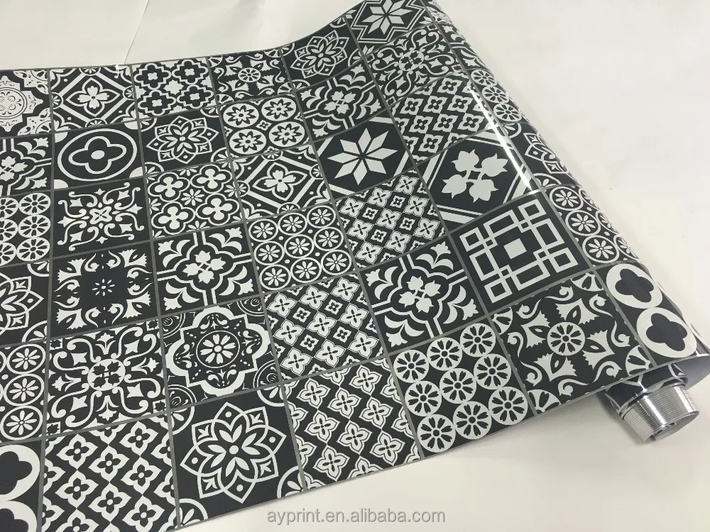 6002 Kitchen Oil Proof Mosaic Ceramic Tile Pattern Decorative Wall Sticker Removable Home Decor Vinyl Wall Decals