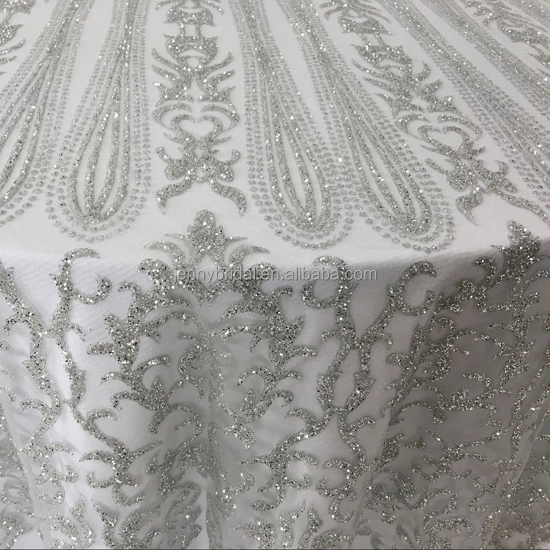 oriental custom restaurant embroidery 96 round tablecloth round