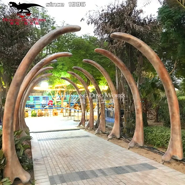 Вход динозавра из стекловолокна на заказ