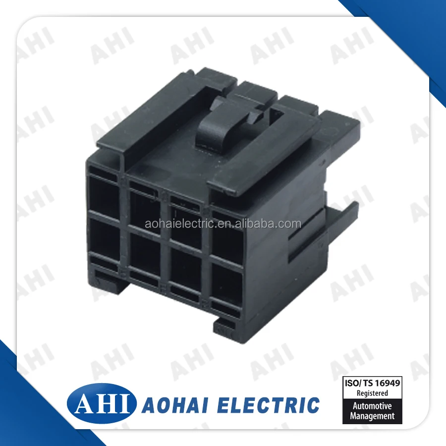Женский 8 контакт. черный жгут проводов электрический разъем автомобильной поставщик