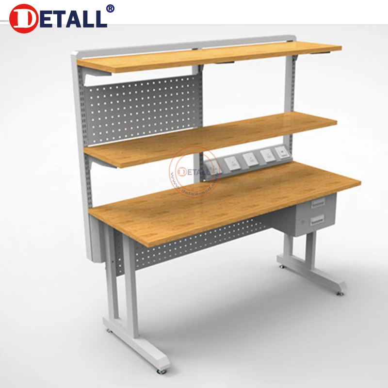 steel dental lab workstation desk combination laboratory heavy duty esd workbench for phone repair