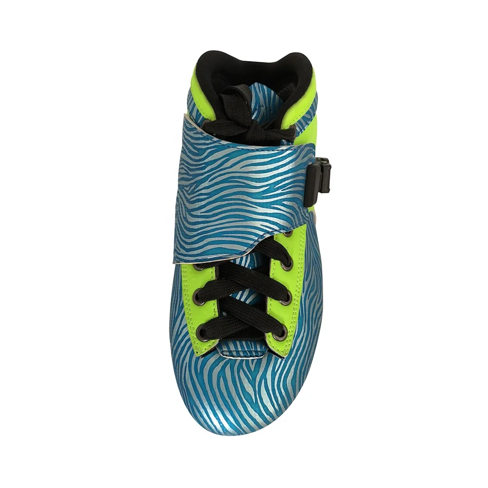 Professional adjustable outdoor carbon fiber leather roller inline skate upper boots for kids