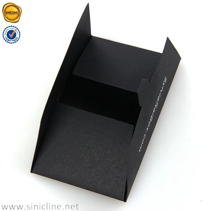 Sinicline black paper custom foldable SIM card envelope
