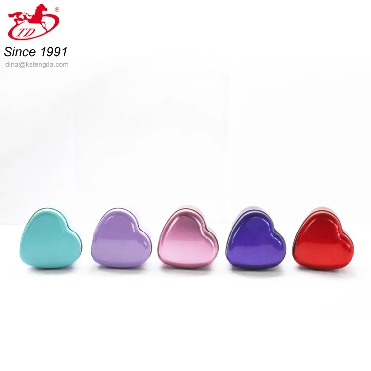 heart shaped tin box