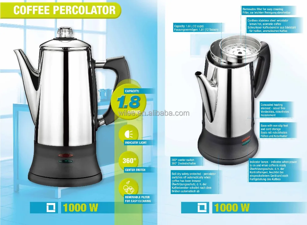 Stainless Steel Electric Coffee Maker