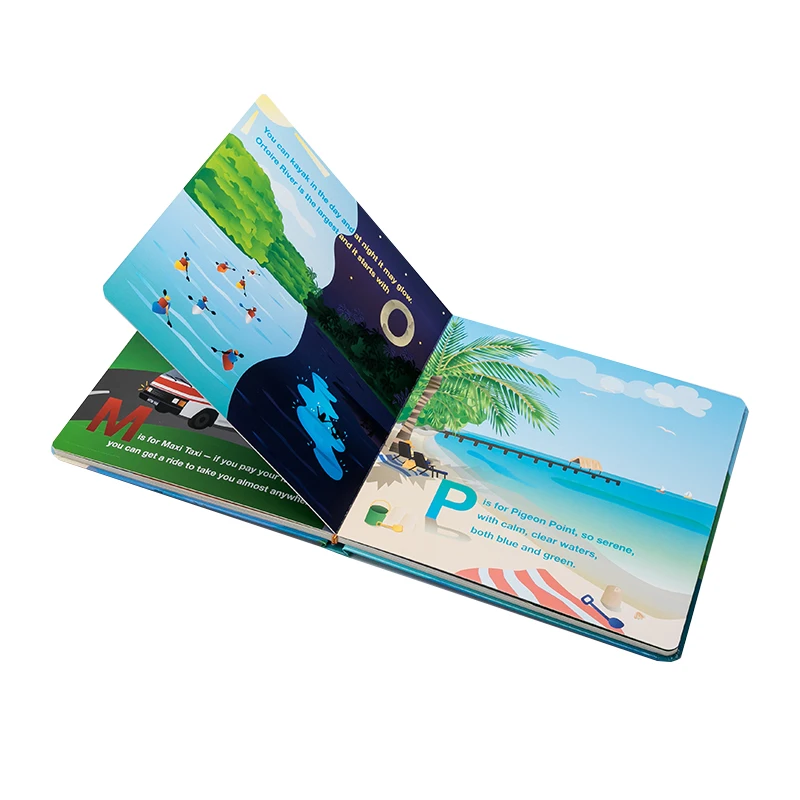 Guangzhou book printing vender hard cover children board book printing services