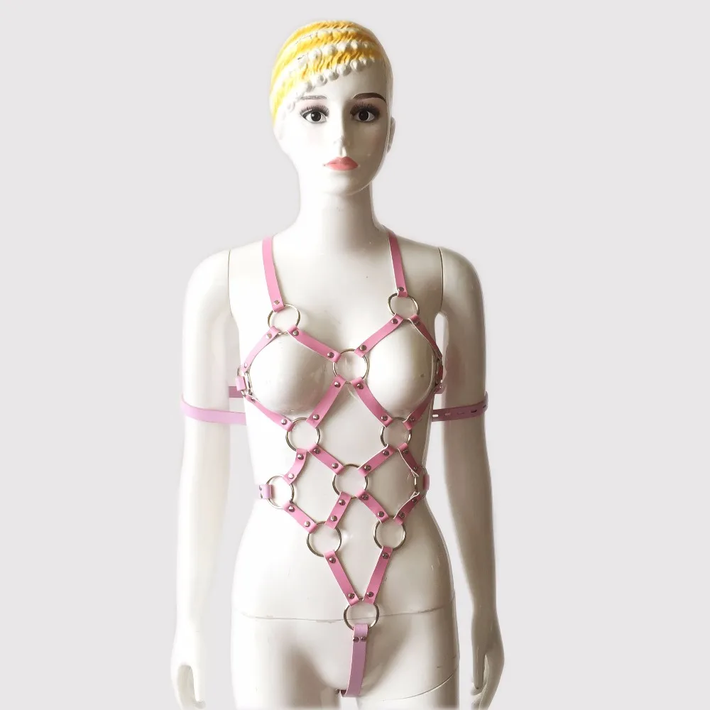 PU Leather Bondage Restraints Clothes Fetish Sex Toys For Erotic Positioning Bandage Uniform Temptation Sex Products