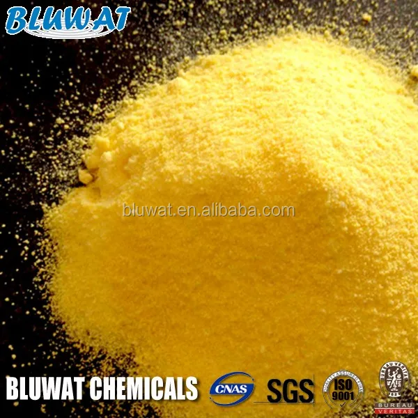 Water Treatment Chemicals PAC Chemical Auxiliary Agent Powder Yellow Coagulant Adsorbent Type Polyaluminium Chloride PAC - 02