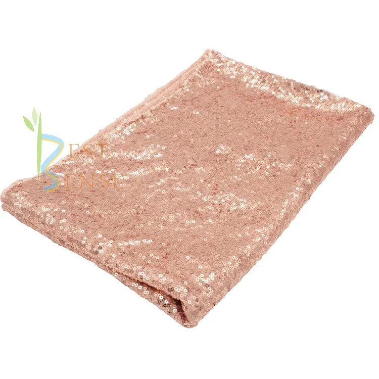 
131x89 inch Wedding Rectangular Table Cover in Sequin for Event Decor 