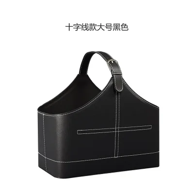 New design Christmas fancy baskets leather gift baskets empty