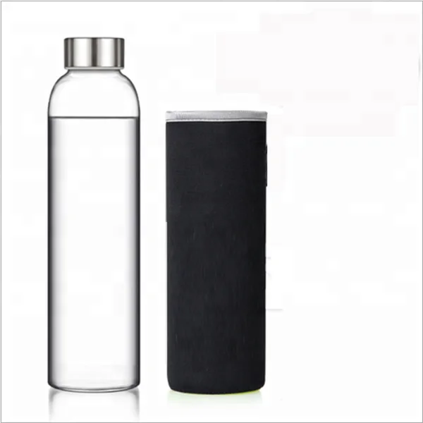 550ml clear glass water bottles/borosilicate water bottles