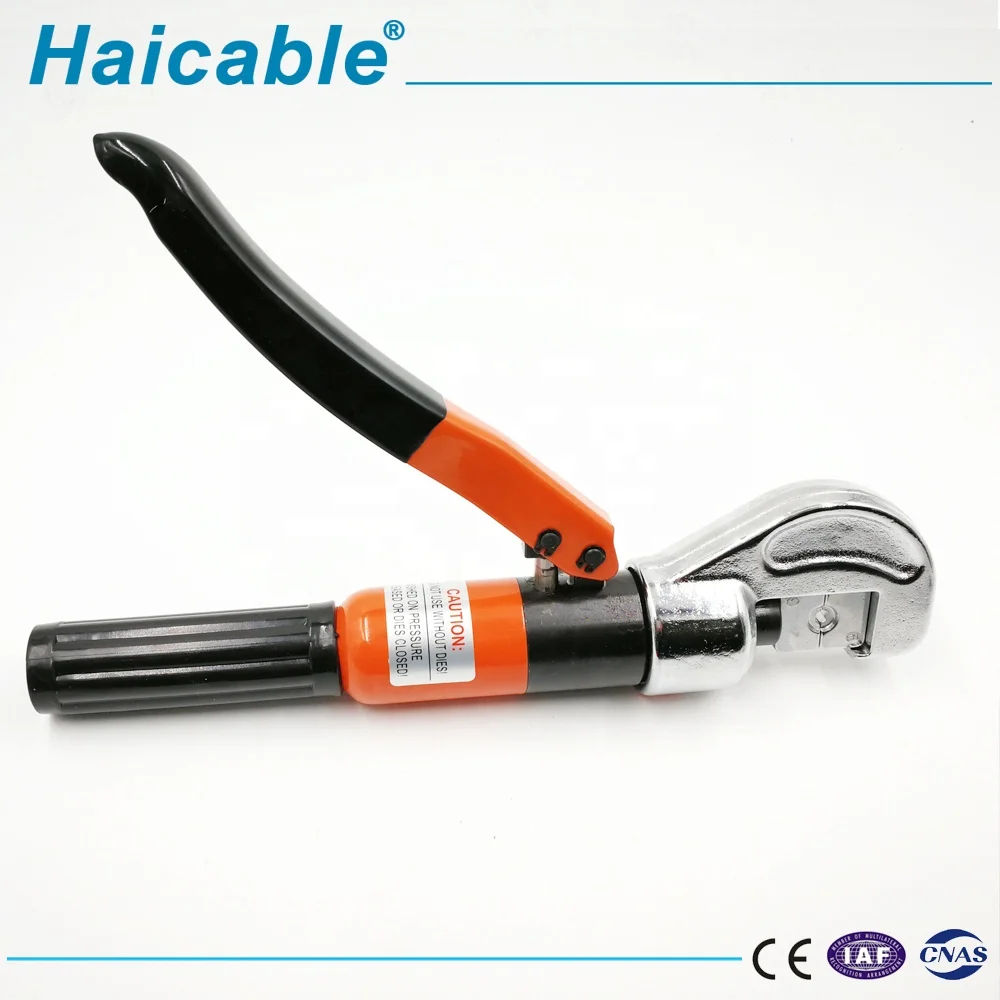 Гидравлический фитинг для проволочной веревки, простота в эксплуатации, гидравлический ручной обжимной инструмент для обжима алюминия и меди