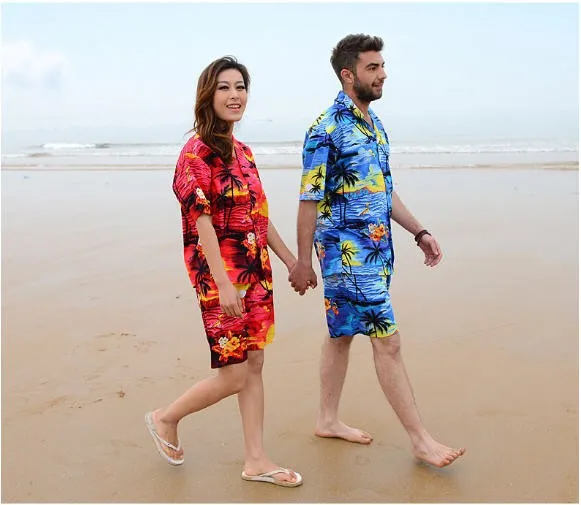 
Hot Brand cheap short sleeve men custom batik printed aloha Hawaii shirts for Beach Vacation 