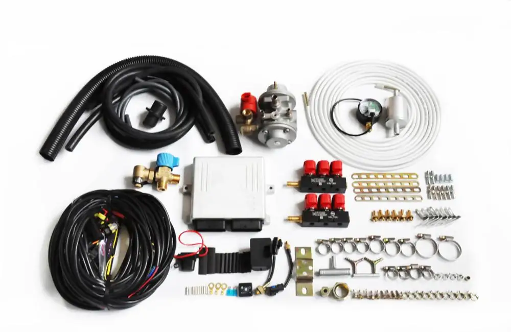 CNG 6 CYL Sequential Injection Conversion kit auto gas fuel system equipment lpg gasoline auto conversion kits