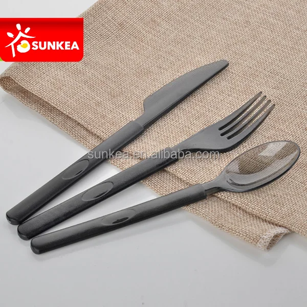 Reusable Disposable Knife / Fork Spoon Plastic Cutlery