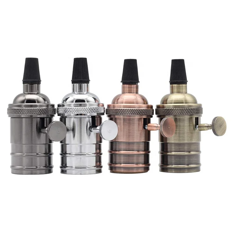 Edison Bulb LED decorative Metal Hanging Head American Lighting Accessories E26 E27 Lamp Holder Edison Lamp Socket