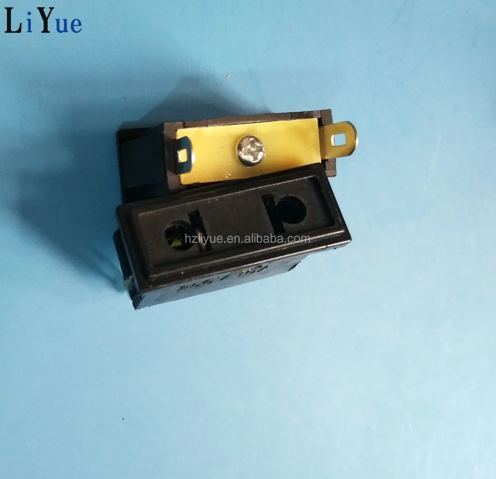 10 x EU US 2 Pin Panel Mount Power Socket Receptacle AC 250V 10A Black