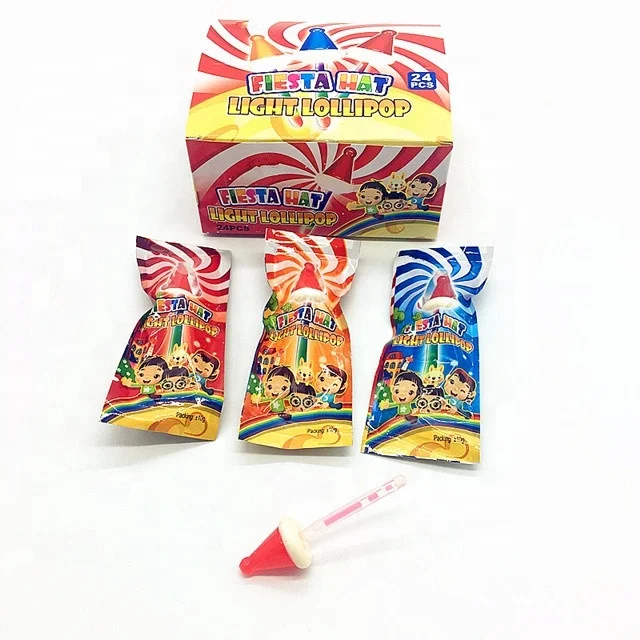 Christmas mix fruit lighting hard lollipop candy for wholesales