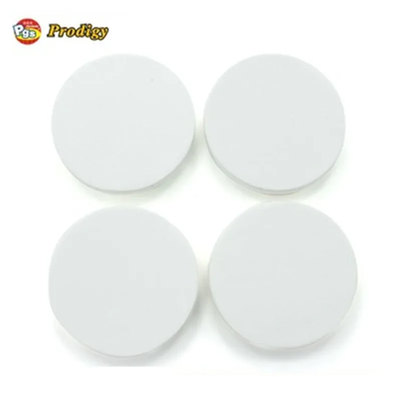 4pc Self Adhesive Prevents Holes on Wall Door Knob and wall shield Protector Round White (60386482656)