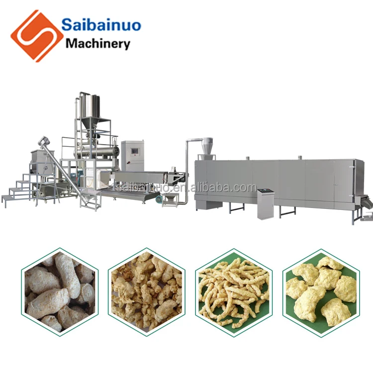 
Textured Soya Protein /Isolated Soybean protein process machine/line 