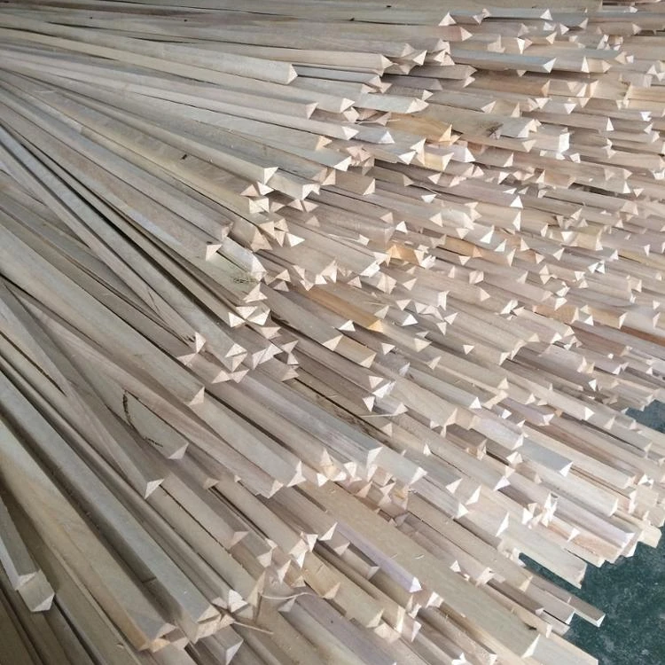 17.7*17.7*2000mm triangle paulownia wood strip