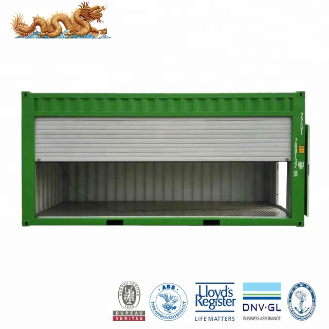 Автоматическая дверь с роликовым затвором 20 футов контейнер для хранения