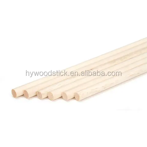 Round Birch Wood Smooth Dowel Rods 150*5mm wood round craft sticks