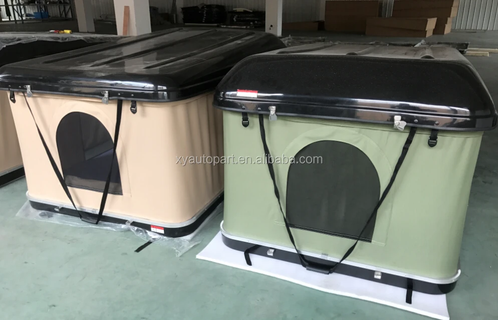High Quality Factory Direct Hard Shell Roof Top Tent Universal Fiberglass 1 - 2 Person Tent Double outdoor camping