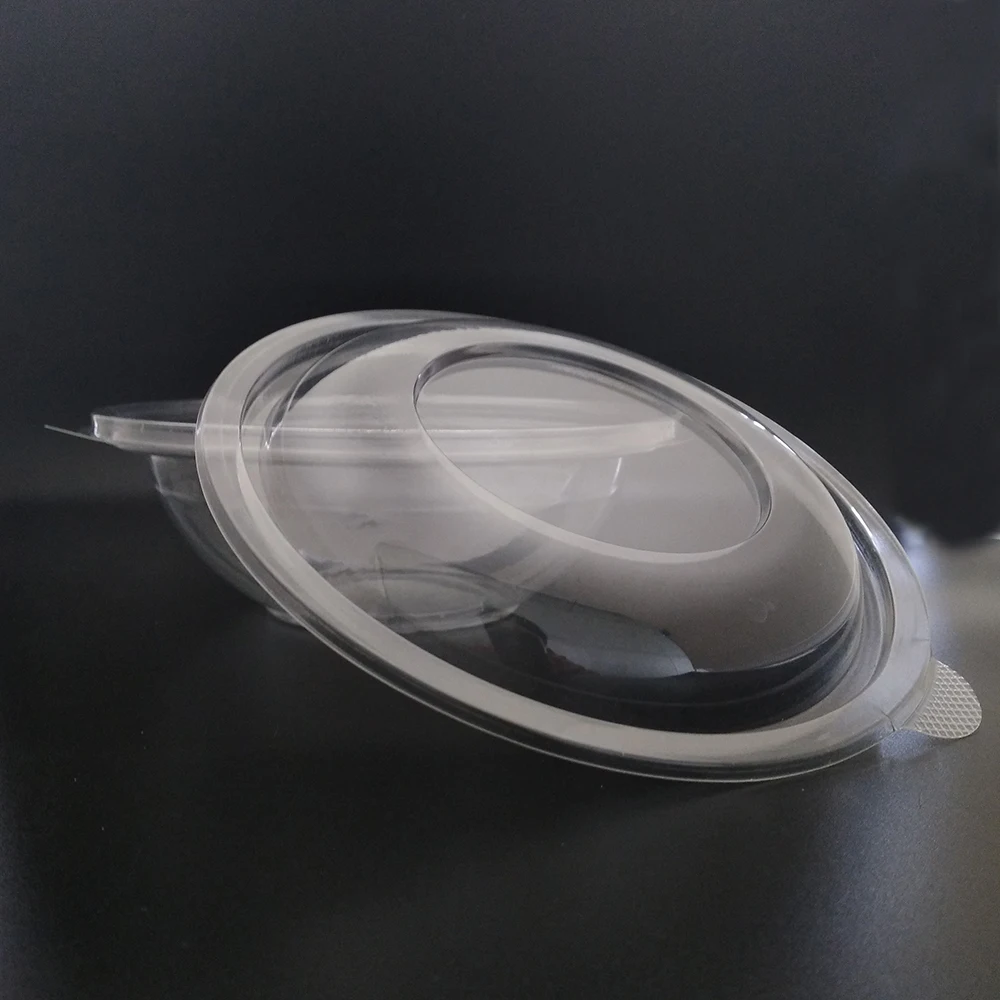 1000 ml 32 oz Disposable PET Plastic Clear Salad Bowl  Fruit  Container With Round Lid for custom