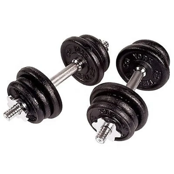 Wholesale weightlifting dumb bell 10kg adjustable chrome dumbbell set