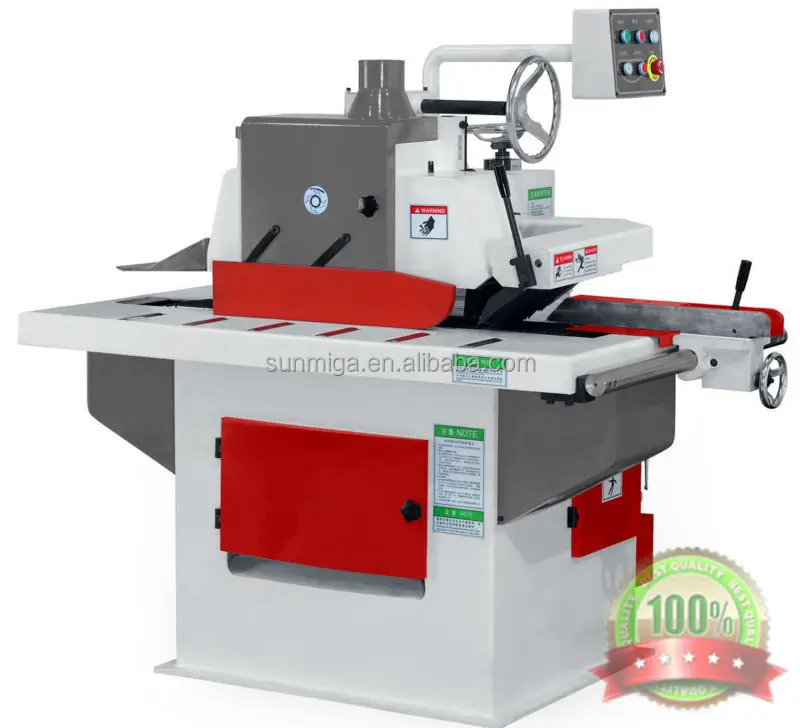 High precision single ripsaw for wood floor cutting