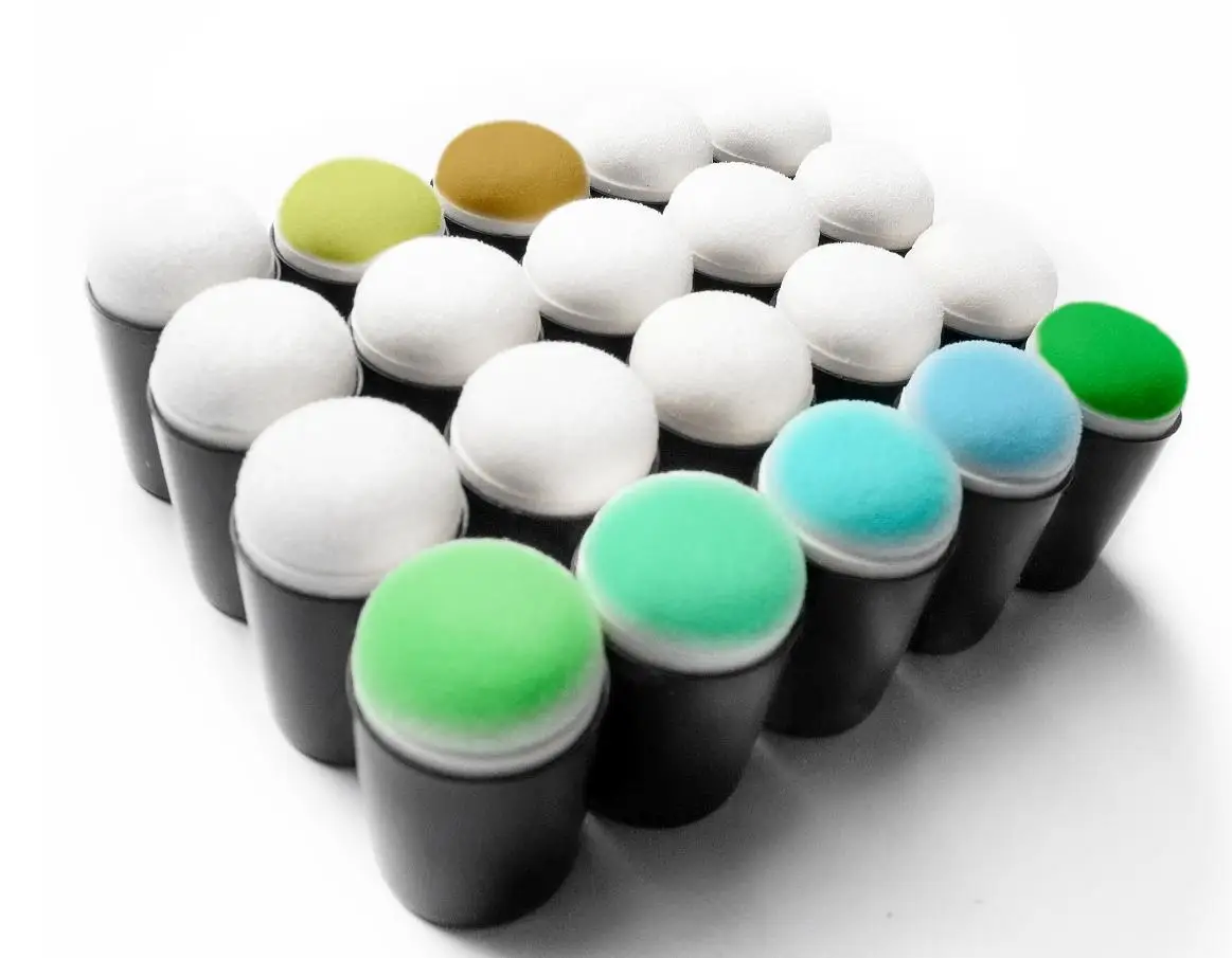 
100,000pcs in stock Amonzon hot selling Finger Sponge Daubers Art and Craft Drawing Project Finger Painting Sponge Dauber 