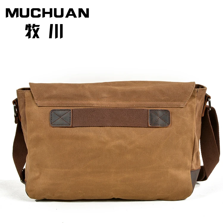 Leisure leather crossbody bags multifunction canvas photography camera bag